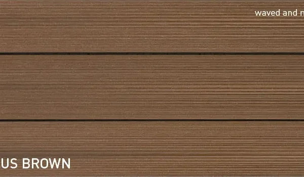 torroTIMBER DOLOMIT (hullamos) 19x145 teraszburkolat FOKUS BROWN