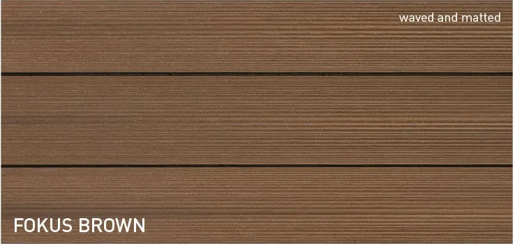 torroTIMBER DOLOMIT (hullamos) 19x145 teraszburkolat FOKUS BROWN