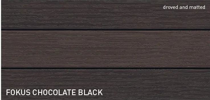 torroTIMBER RELIEF 16x145 teraszburkolat FOKUS chocolate black