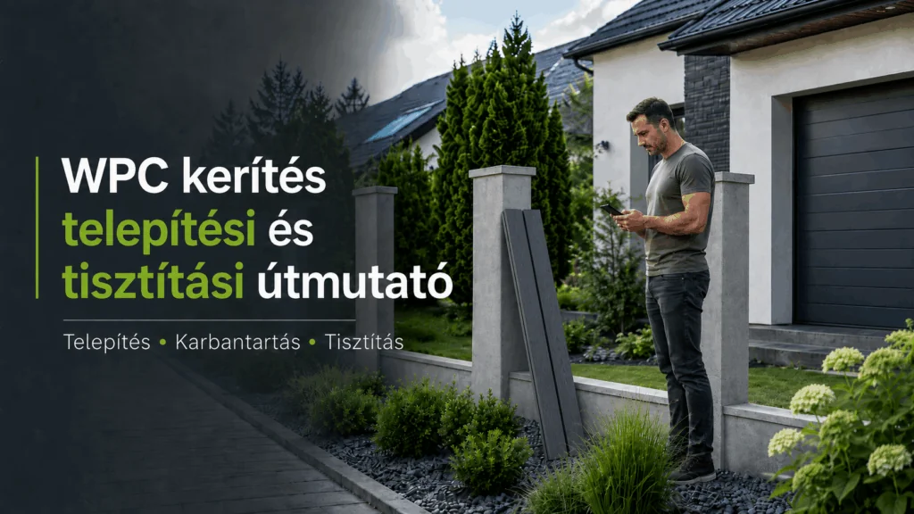 WPC kerítés telepítési útmutató